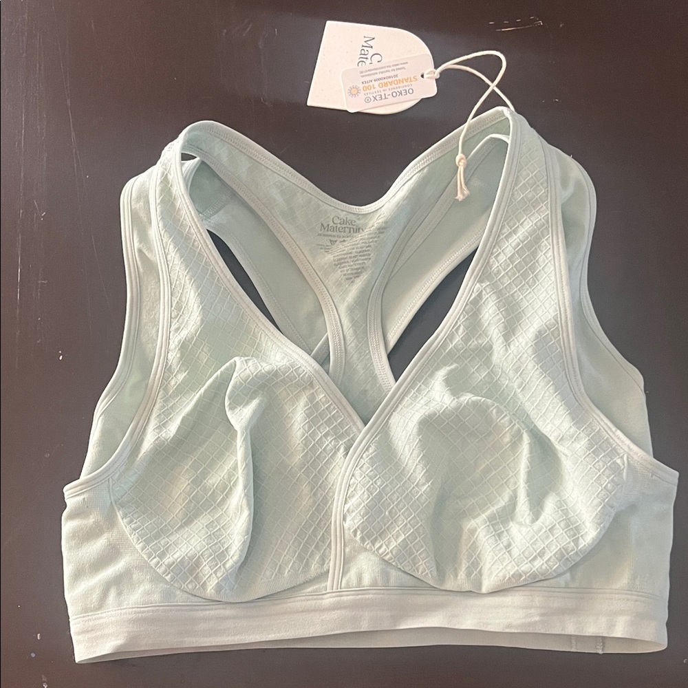 Lotus Hands Free Maternity, Nursing & Pumping Bra Sage L